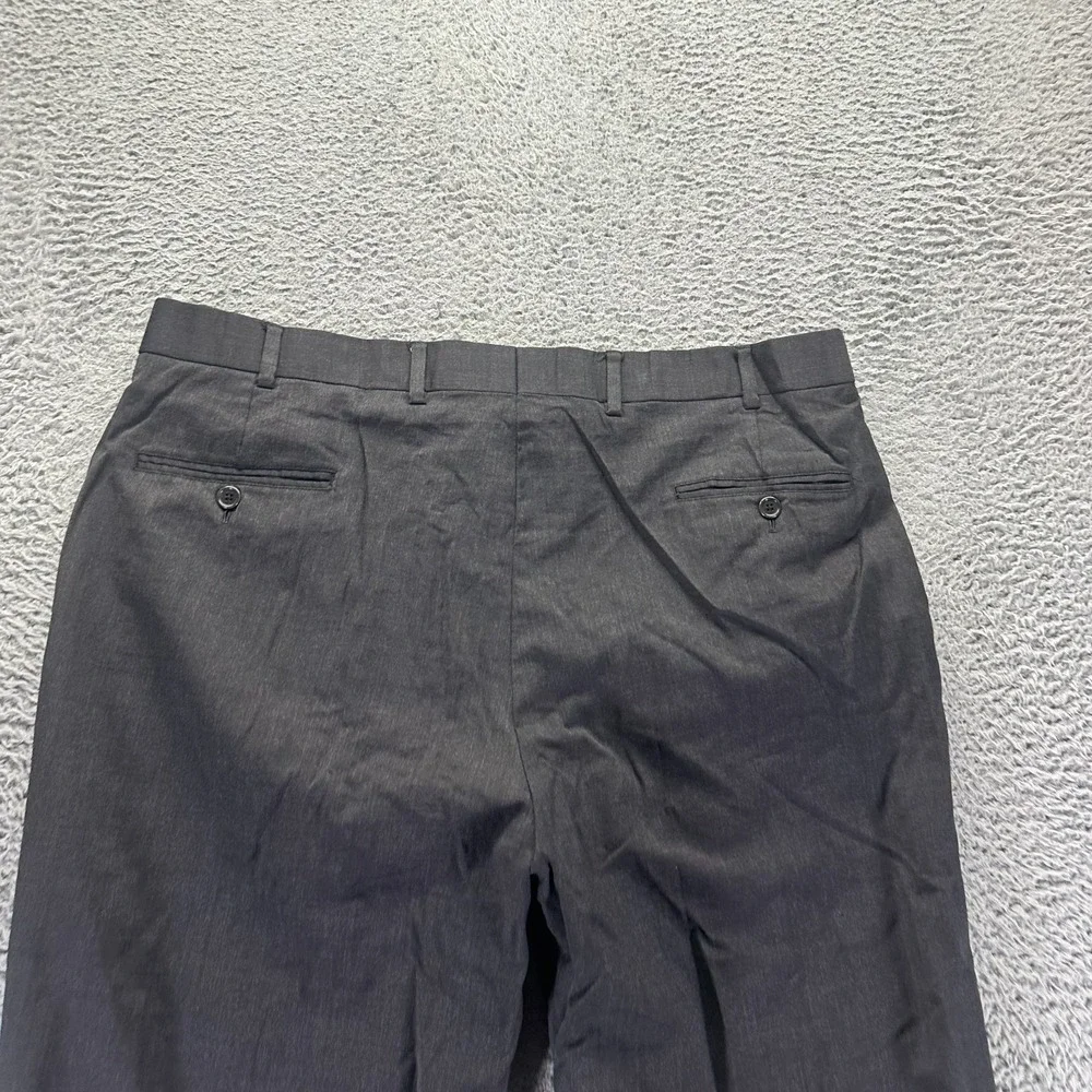 Vintage Brooks Brothers 1818 Madison Pant Mens 40x29 Black Wool Dress Preppy USA